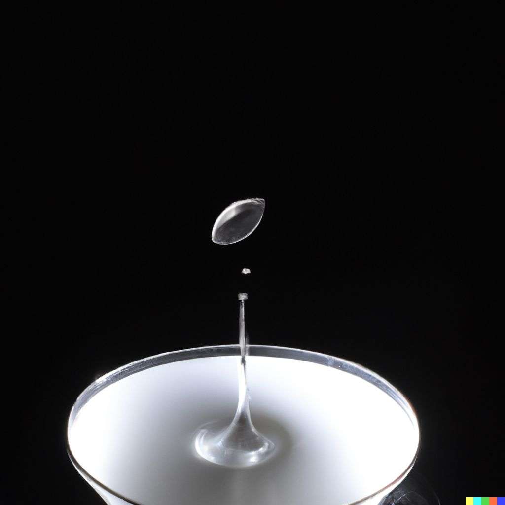 the discovery of gravity, photograph, very fast shutter speed, 0.001s